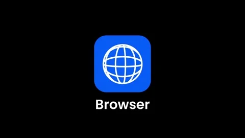 Web Browser Icon Stock Footage 334463137