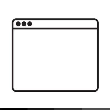 Web Browser Icon illustration design Stock Illustration