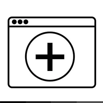 Web Browser Icon illustration design Stock Illustration