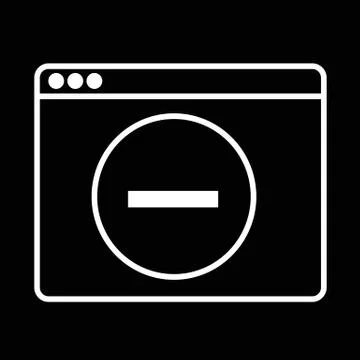 Web Browser Icon illustration design Stock Illustration