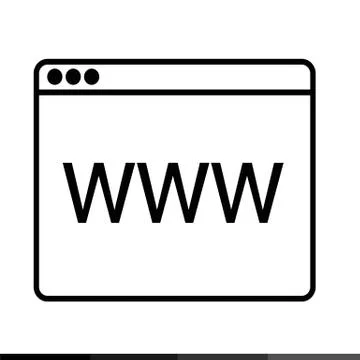 Web Browser Icon illustration design Stock Illustration