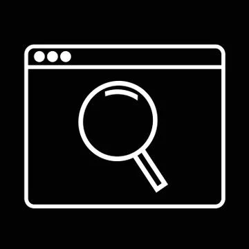 Web Browser Icon illustration design Stock Illustration