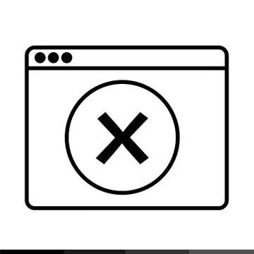 Web Browser Icon illustration design Stock Illustration