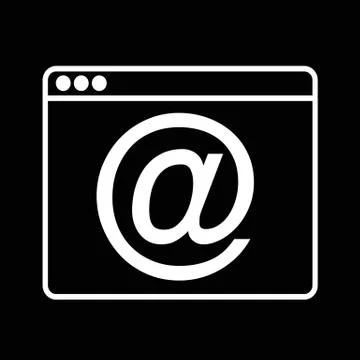 Web Browser Icon illustration design Stock Illustration