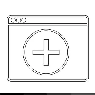 Web Browser Icon illustration design 스톡 일러스트