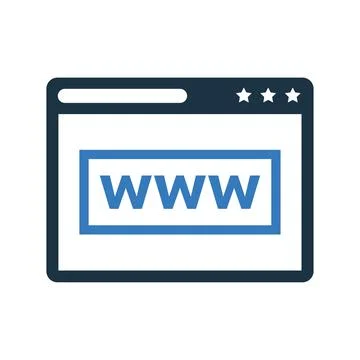Web browser icon, internet browser Stock Illustration
