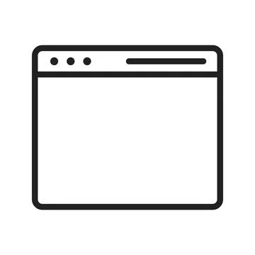 Web Browser icon vector image. 스톡 일러스트