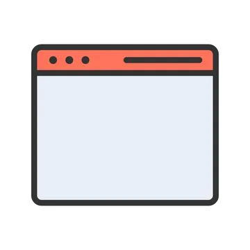 Web Browser icon vector image. Stock Illustration