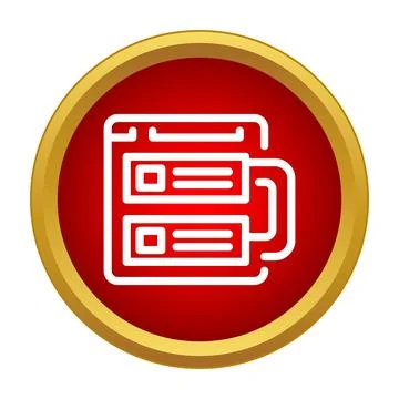 Web browser interface coding icon displaying development Stock-Illustration