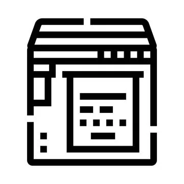 Web browser interface displaying a website template Stock Illustration