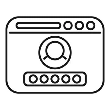 Web browser interface for user login and password イラスト素材