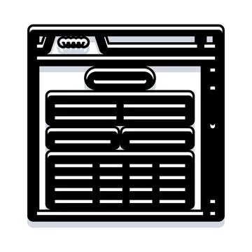 Web browser interface with website layout design Stock Illustration