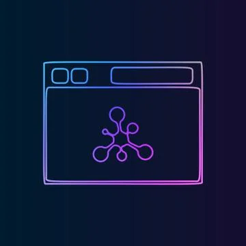 Web browser nolan icon. Simple thin line, outline vector of Technology icons  Stock Illustration