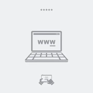 Web browser panel icon Stock Illustration