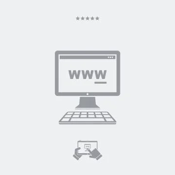 Web browser panel icon Illustrazione stock