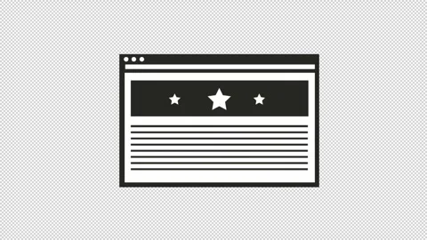 Web browser, tab window icon loop motion graphics video transparent backgro.. Stock Footage 240364140