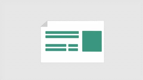 Web browser, tab window icon loop motion graphics video transparent backgro.. Stock Footage 240364406