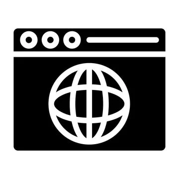 Web browser Vector Icon Design Illustration Stock Illustration