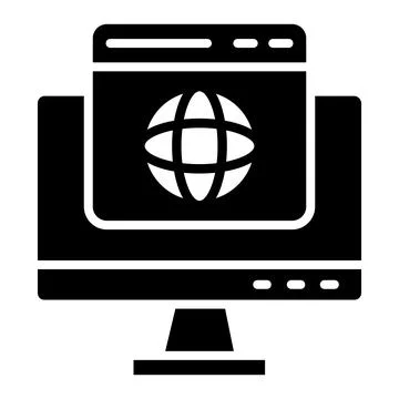 Web browser Vector Icon Design Illustration Stock Illustration