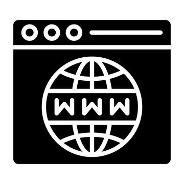 Web Browser Vector Icon Design Illustration Stock Illustration