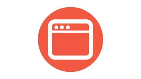 Web Browser Window Icon Stock Illustration