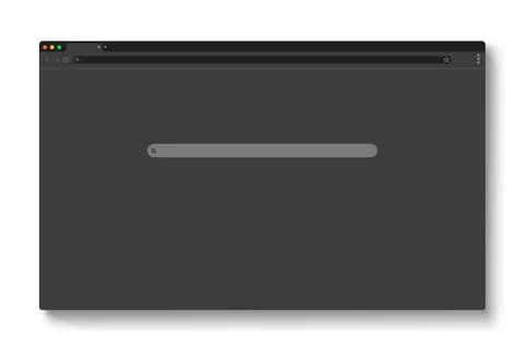 Web browser window mockup Stock Illustration