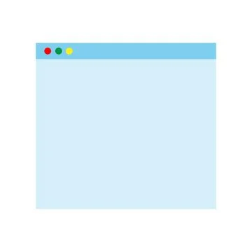 Web browser window. Template of website interface. Stock Illustration