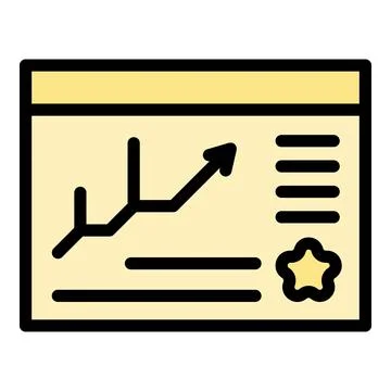 Web business idea icon vector flat Stock Illustration