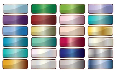 Web Button Bases Illustrazione stock