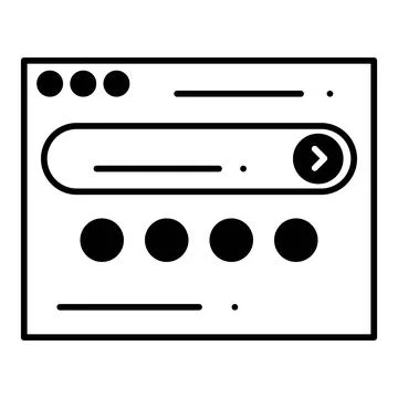 Web Button Dualtone Icon Stock Illustration