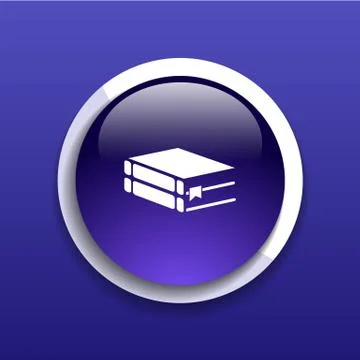 Web button Flat design with shadow Stock Illustration