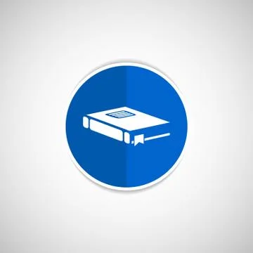 Web button Flat design with shadow Stock Illustration