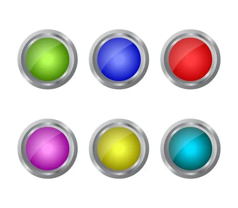 Web button icon illustrated in vector on white background Stock Illustration