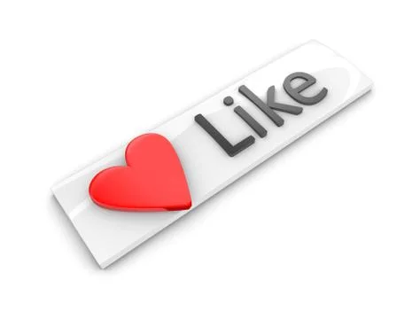 Web button like 스톡 일러스트