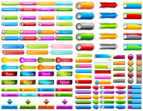 Web Button Stock Illustration