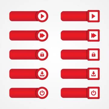 Web button 库存插图