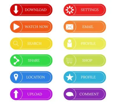 Web button Stock Illustration