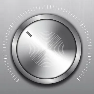 Web button metal Stock Illustration