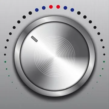 Web button metal Stock Illustration