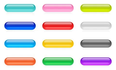 Web button set 스톡 일러스트