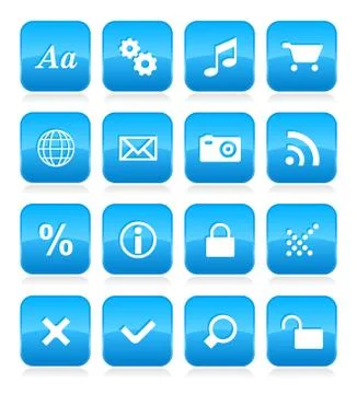 Web button set Ilustração Stock