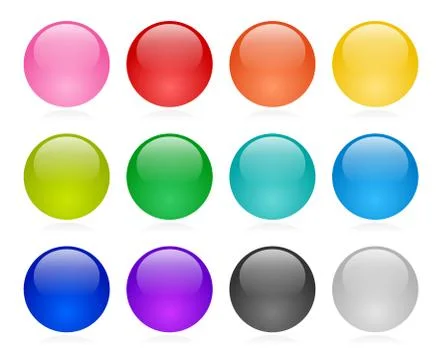 Web button set Illustrazione stock