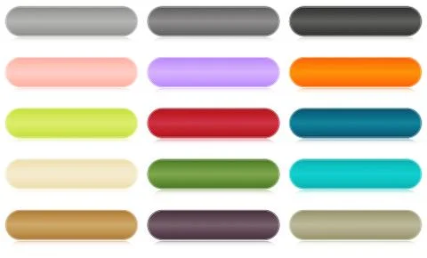 Web button set Stock Illustration