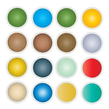 Web button set Stock Illustration
