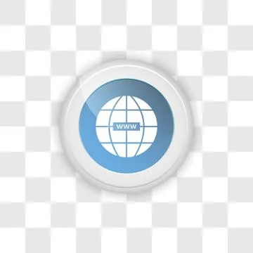 Web button on a transparent background. Stock Illustration