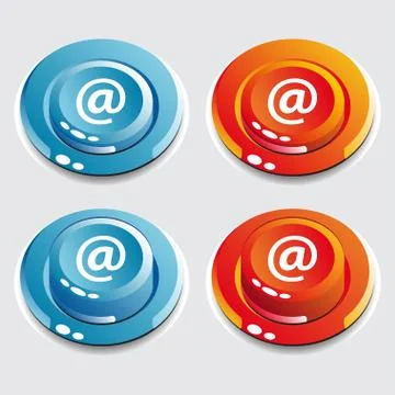 Web button in two colors Stock Illustration