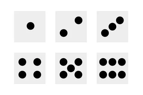 Web button white casino dice icon. White background Illustrazione stock