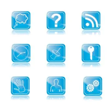 Web buttons Stock Illustration