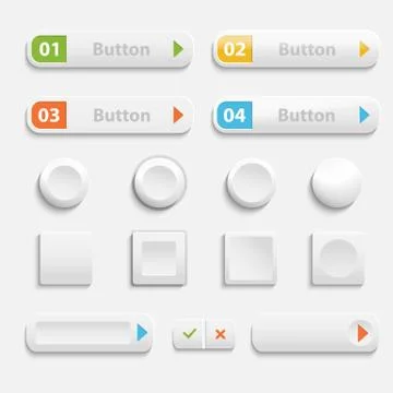Web buttons Stock Illustration
