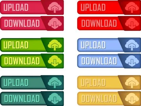 Web buttons Stock Illustration
